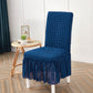 Bubble Fluffy Chair Cover - Navy Blue