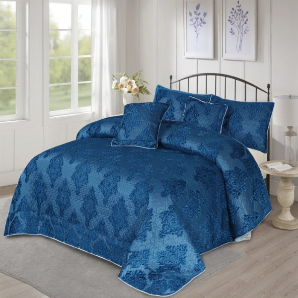 Palachi Bridal Fancy Set (Blue) - 5pcs Bedsheet Set