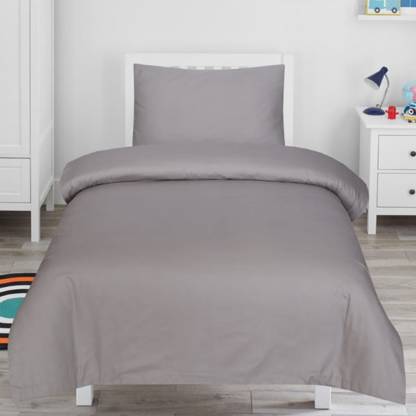 Grey Soft Cotton - Only Single Duvet Cover