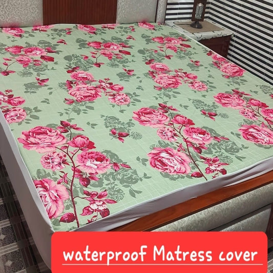 Printed Waterproof Fitted Mattress Protector D#171