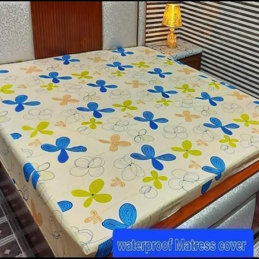 Printed Waterproof Fitted Mattress Protector D#190