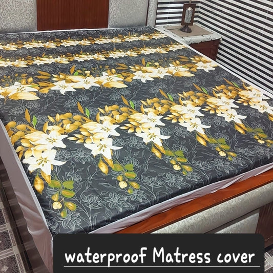 Printed Waterproof Fitted Mattress Protector D#172