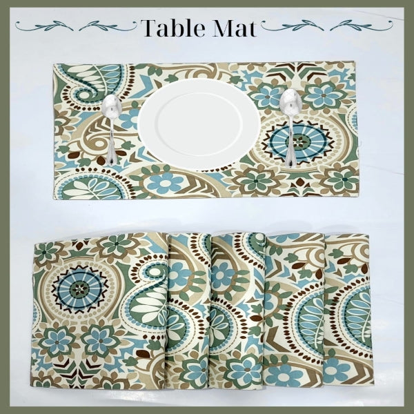 Table Coaster (6pcs Place Mat) Printed - 5155