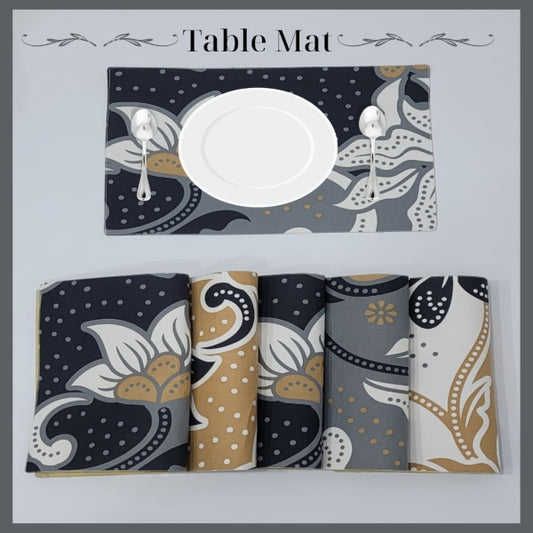 Table Coaster (6pcs Place Mat) Printed - 5157