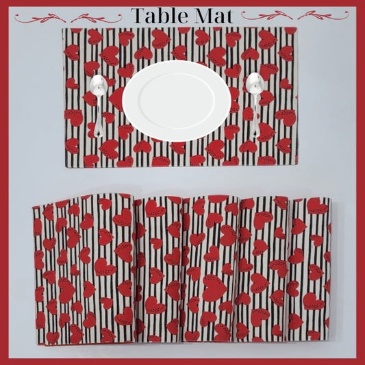 Table Coaster (6pcs Place Mat) Printed - 5158