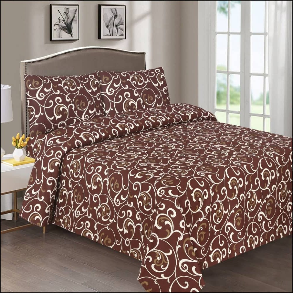 100% Cotton 6pcs Comforter Set - 8514 (Light Filling)