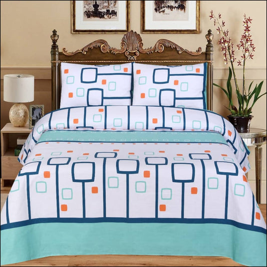 100% Cotton 6pcs Comforter Set - 8510 (Light Filling)