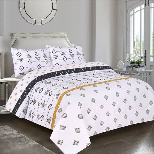 100% Cotton 6pcs Comforter Set - 8513 (Light Filling)