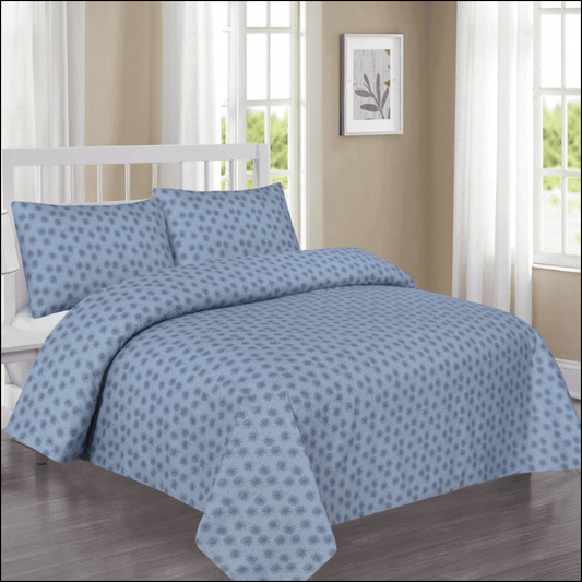 100% Cotton 6pcs Comforter Set - 8507 (Light Filling)