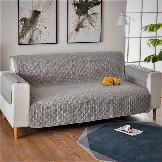 Sofa Cover Quilted Grey - 2113