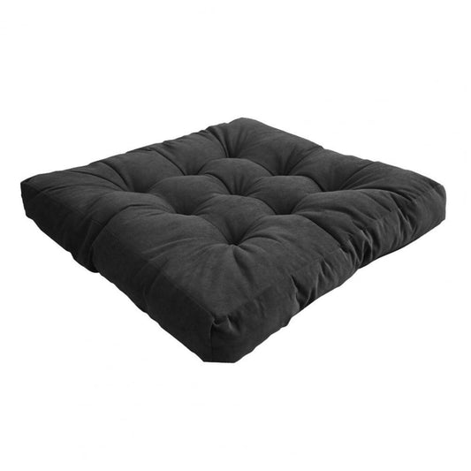 Tufted Square Floor Cushion - 1518-Black