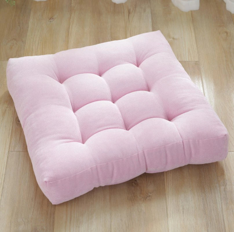 Tufted Square Floor Cushion - 1511-Pink
