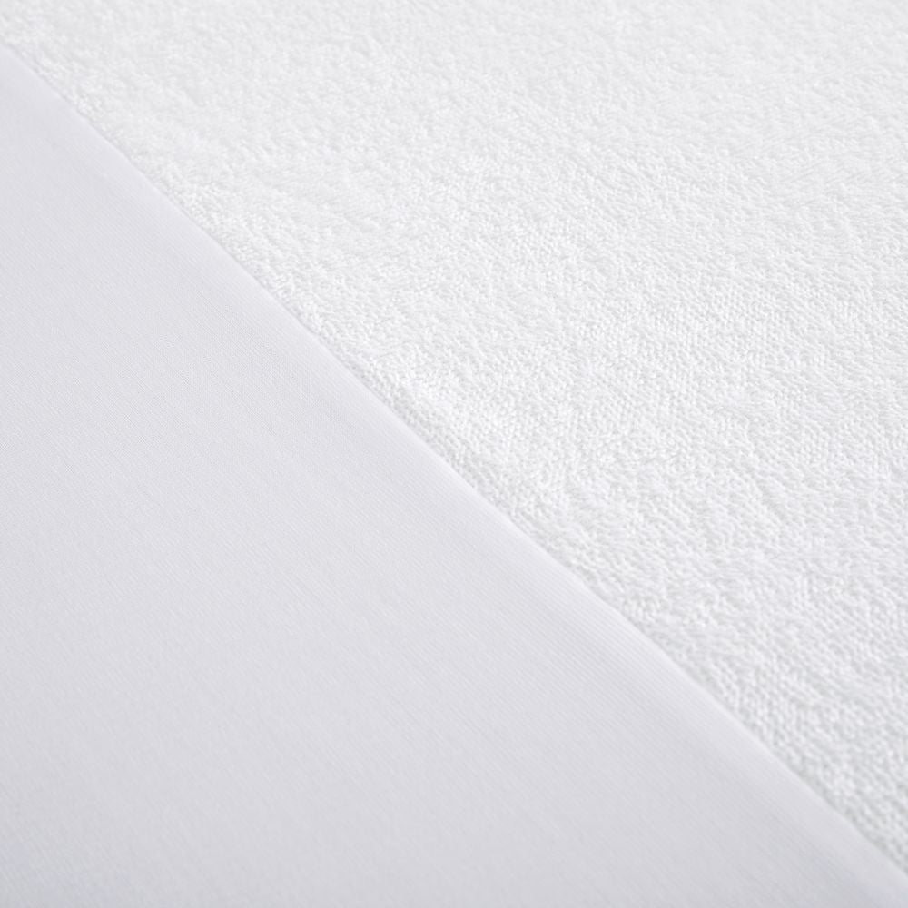 Terry Fitted Waterproof Mattress Protector - White