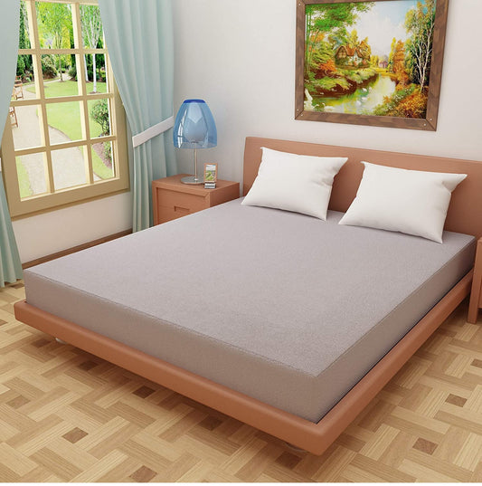 Terry Fitted Waterproof Mattress Protector - Skin Brown