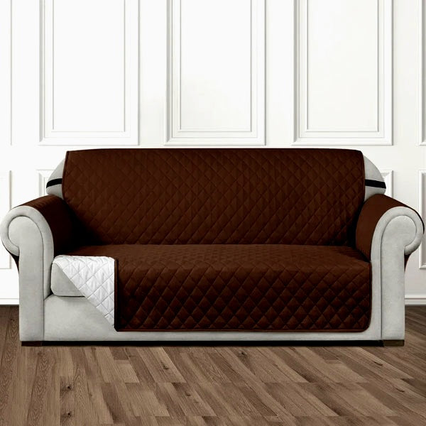 Sofa Cover Quilted Dark Brown - 2115