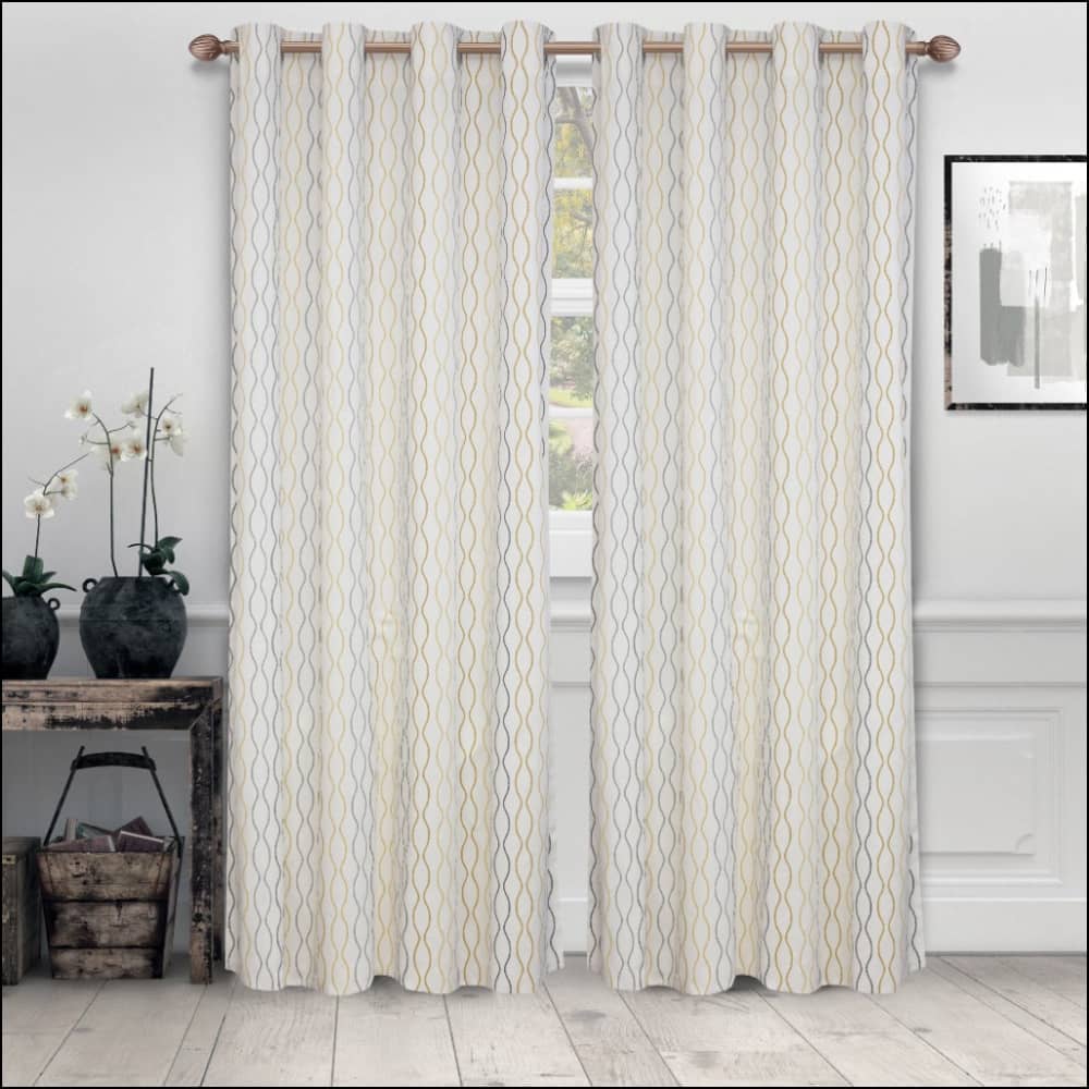 Cotton Duck Twill Fabric Curtain 1236 - Pack Of 2 Accessories