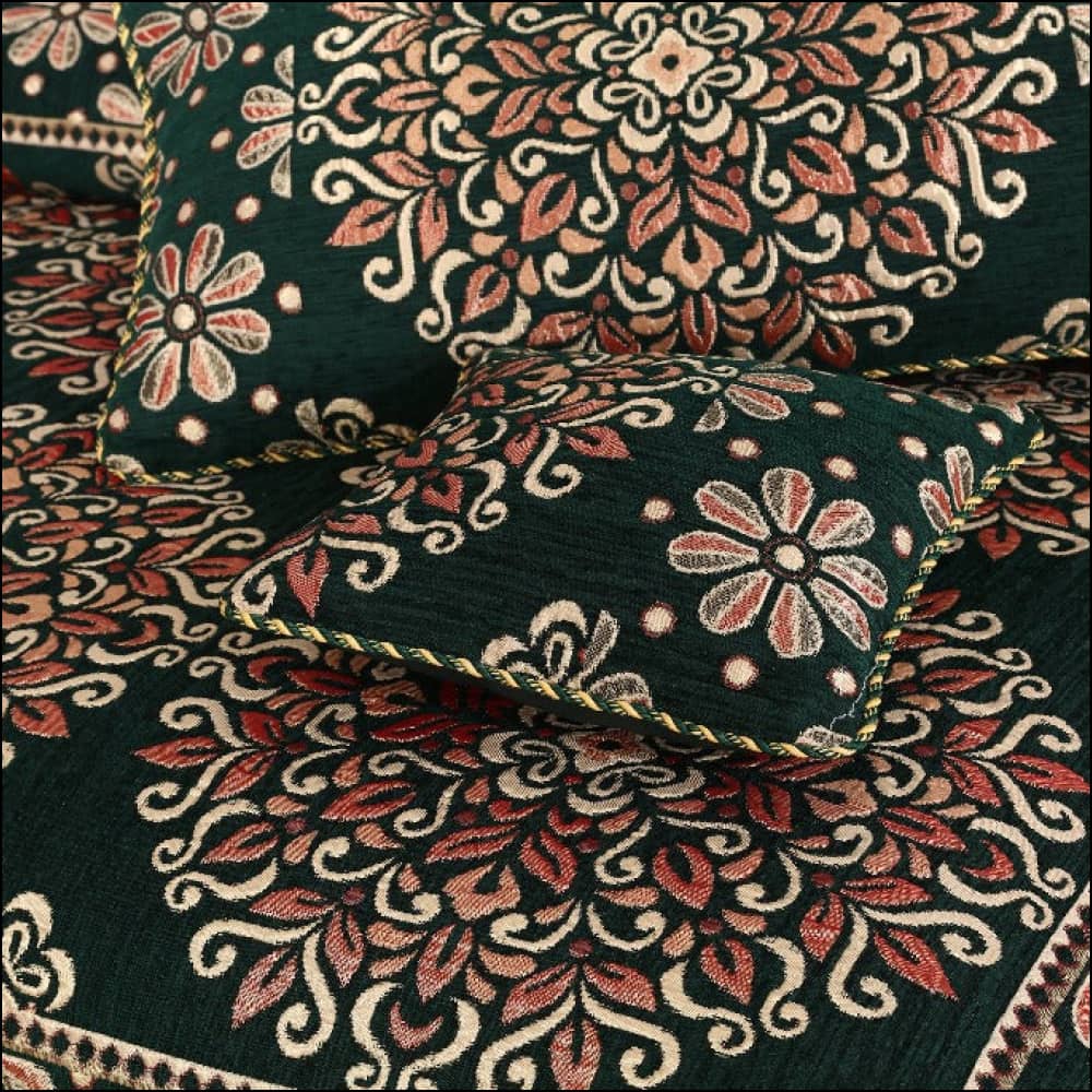 Fancy Jacquard Velvet# 8616 - 4Pcs Bedsheet Set Bedding