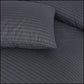Grey Stripes Print - Bedsheet Set Bedding