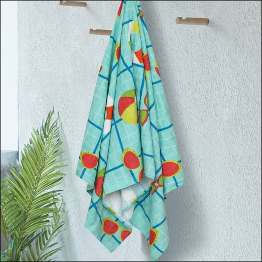 Swimming Time Terry Velvet - Bath Towel Linen