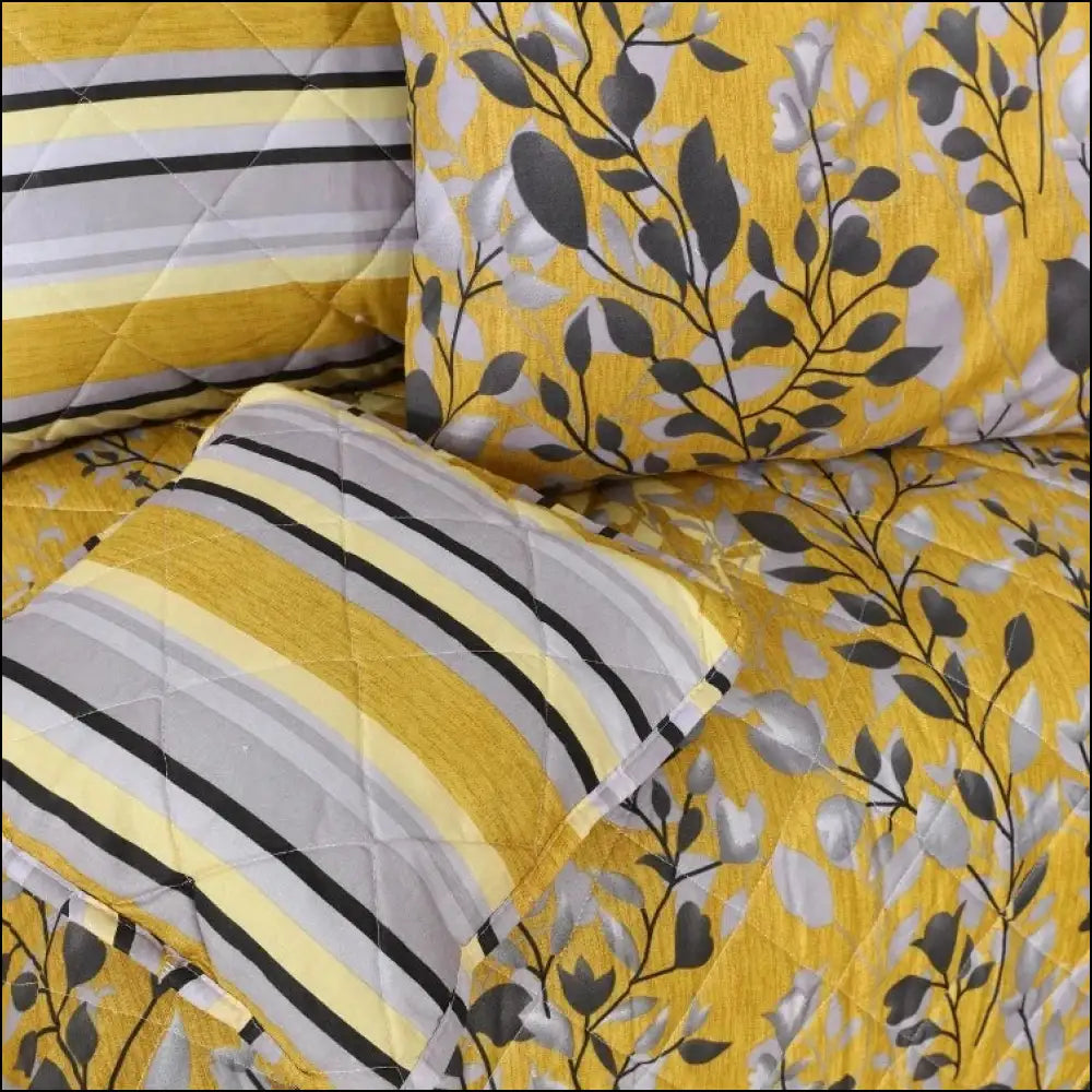 Yellow Brunch 7Pcs Comforter Set Bedding